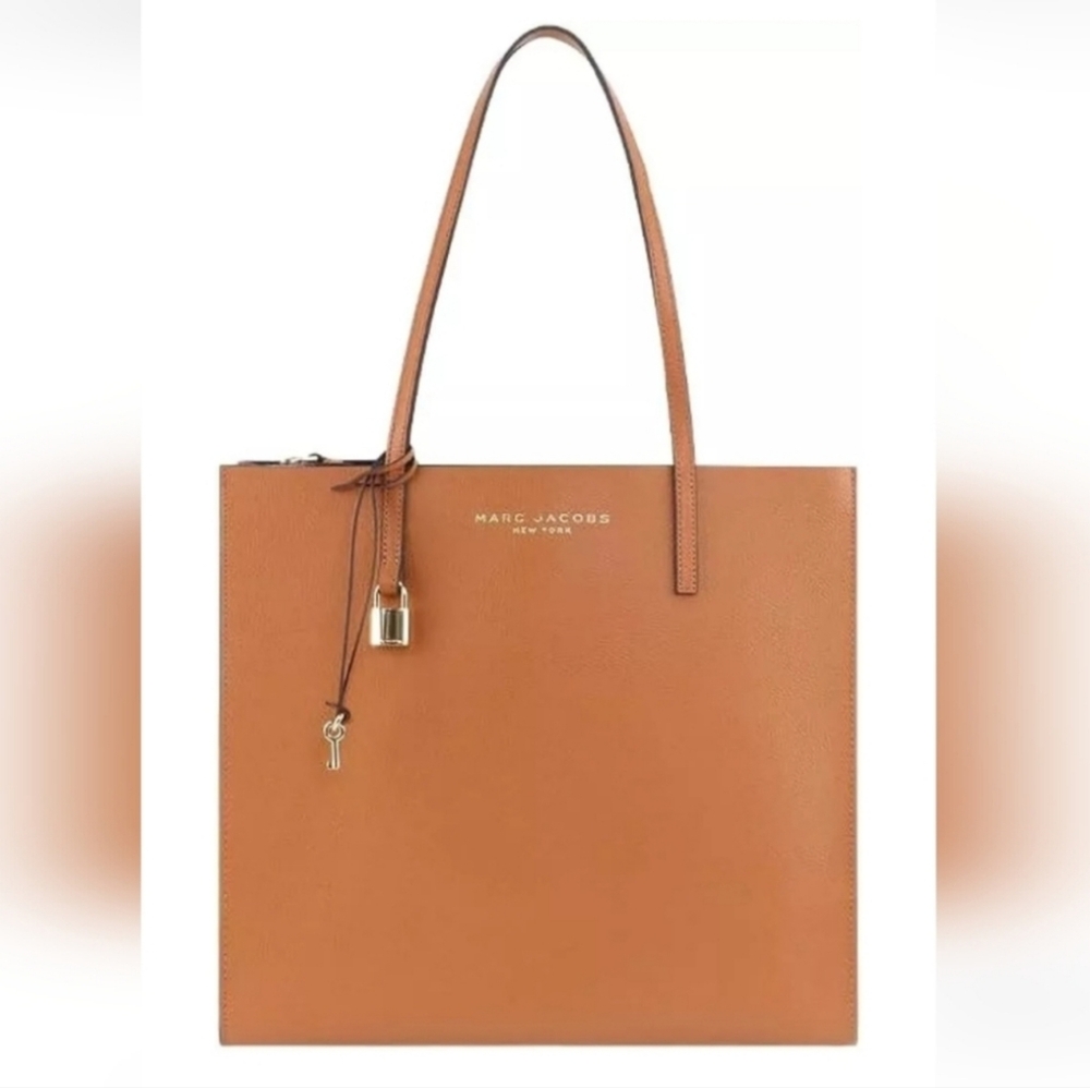 Marc Jacobs The Grind East/West Tan Leather Tote